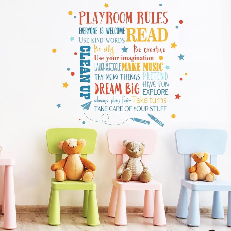 Mfault Playroom Rules Wall Decals - Image 5